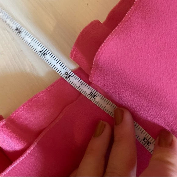 Red Valentino Pink Envers Sleeveless Crepe Ruffle Shift Dress EU 42 $1998 - Picture 12 of 12